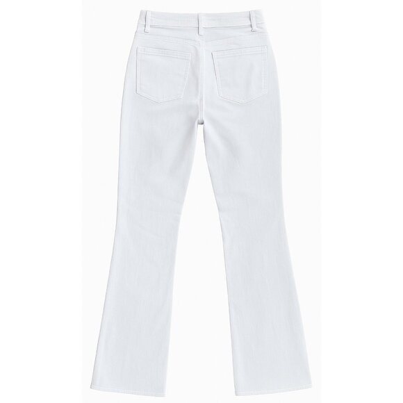 Mother Jeans The Hustler Ankle Fray Fairest of them all White 27 New With Tags - Picture 8 of 16